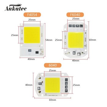 LED COB чип за лампа 10W 20W 30W 50W AC110V 220V Smart IC LED мъниста Направи си сам за LED прожектор Прожектор COB чип Студено бяло Топло бяло