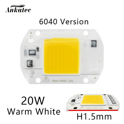 LED COB lampa čip 10W 20W 30W 50W AC110V 220V Smart IC LED perle DIY za LED reflektor Reflektor COB čip Hladna bijela Topla bijela