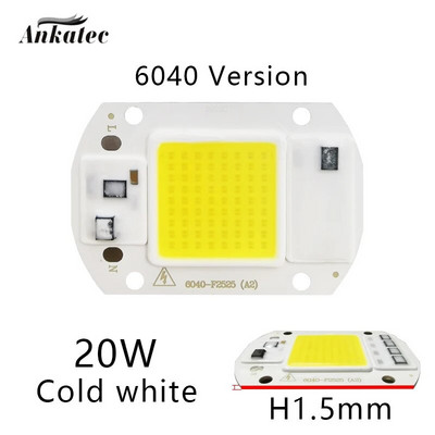 LED COB lampa čip 10W 20W 30W 50W AC110V 220V Smart IC LED perle DIY za LED reflektor Reflektor COB čip Hladna bijela Topla bijela