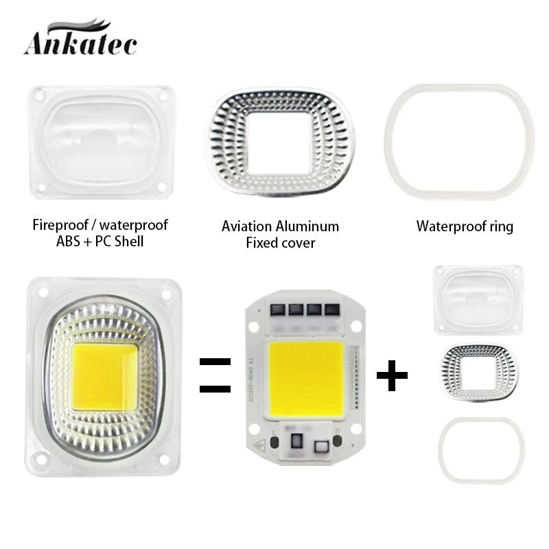LED COB lampa čip 10W 20W 30W 50W AC110V 220V Smart IC LED perle DIY za LED reflektor Reflektor COB čip Hladna bijela Topla bijela