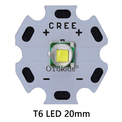 Cree XM-L LED T6 balta šviesa su 20 mm žvaigždės pcb + 3,7 V 5 režimų LED tvarkyklė + T6 10 laipsnių LED objektyvas su pagrindo laikiklio rinkiniu