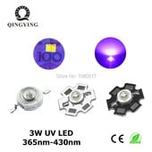 3W LED diode velike snage UV ljubičasto svjetlo Čip 365nm 385nm 395nm 400nm 405nm 430nm za sušilicu za nokte Identifikacija valute DIY