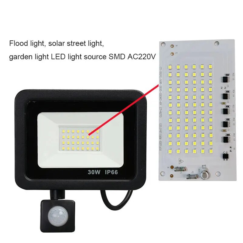 Led perle Matrica za reflektore 220v solarni pretvarači Led čip solarna vanjska rasvjeta Dodaci Snažni reflektori za ploče