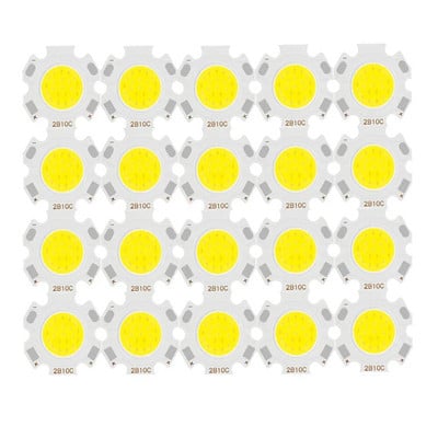 20 komada puno LED COB žarulja velike snage 20 mm 3 W 5 W 7 W 10 W Koristite 250 mA LED izvor svjetla s čipom SpotLight Lampe za svjetiljke