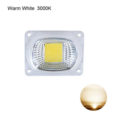 20 W 30 W 50 W COB LED fénymátrix lencse reflektorral 110 V 220 V intelligens IC nagy teljesítményű diódasor chip lámpa barkács reflektor