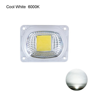 20 W 30 W 50 W COB LED fénymátrix lencse reflektorral 110 V 220 V intelligens IC nagy teljesítményű diódasor chip lámpa barkács reflektor