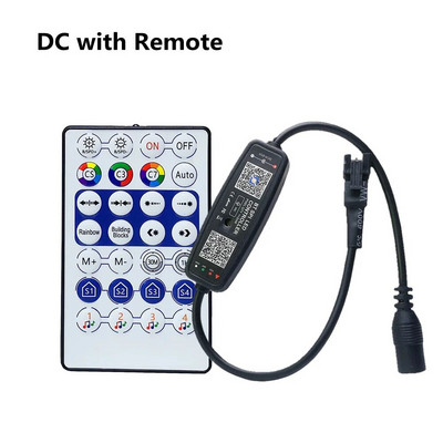 WS2812B SK6812 WS2811 LED riba Bluetooth-kontroller USB DC 5V 12V 24V MIC Music APP Kaugjuhtimispult ZENGGE Pixel RGB valguskontroller