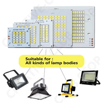 Πλήρης ισχύς 10W 20W 30W 50W 100W LED Chip Light Boards Λάμπες DC30-33V For Spotlight Flood Light Λάμπα δρόμου Φωτισμός εξωτερικού χώρου