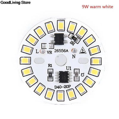 3000K / 4000K 220V LED mikroschemos lemputė SMD plokštės apvalios modulio šviesos šaltinio plokštė lemputės apšvietimui