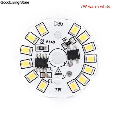 3000K / 4000K 220V LED mikroschemos lemputė SMD plokštės apvalios modulio šviesos šaltinio plokštė lemputės apšvietimui