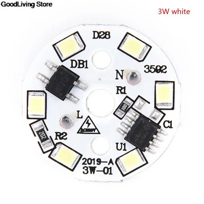 3000K / 4000K 220V LED mikroschemos lemputė SMD plokštės apvalios modulio šviesos šaltinio plokštė lemputės apšvietimui