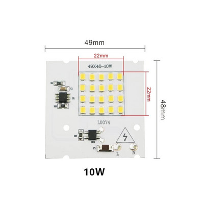 10W 20W 30W 50W 100W LED čip SMD 2835 Perle za reflektore AC 220V-240V Led reflektor Lampa DIY za vanjsku rasvjetu Reflektor