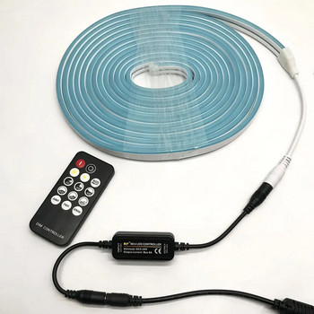 Led DIM Controller Mini RF Remote Control 14Keys Dimmer DC5V 12V 24V 6A For single Color 2835 5050 5730 COB LED Light strip