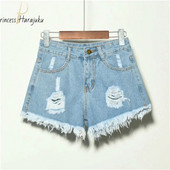 2021 m. nauji vasaros šortai Laisvalaikio madingi džinsiniai moteriški šortai aukštu juosmeniu kailiniu pamušalu. Plius dydžiai S-xxxxxl Seksualūs trumpi džinsai