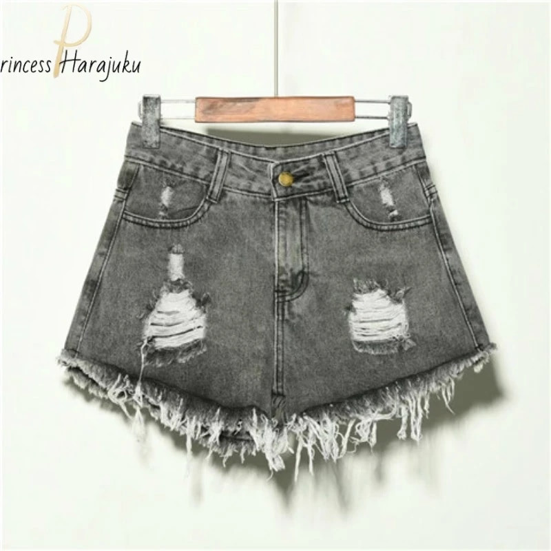 2021 m. nauji vasaros šortai Laisvalaikio madingi džinsiniai moteriški šortai aukštu juosmeniu kailiniu pamušalu. Plius dydžiai S-xxxxxl Seksualūs trumpi džinsai