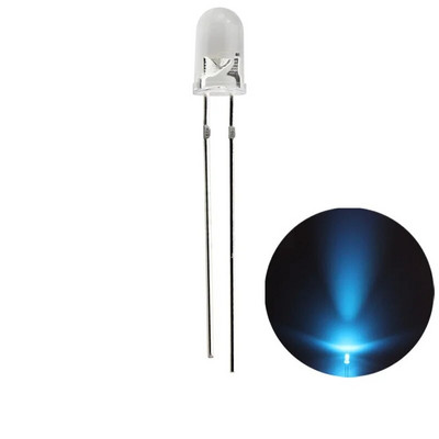 Led dióda 12V kerek 5mm dióda kibocsátó izzó modulok szuper fényes víztiszta zöld piros fehér sárga kék zseblámpához