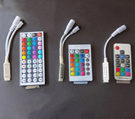 Skirtas 3528 5050 RGB LED juostiniam mini šviestuvui 3 17 24 44 rakto IR nuotolinio belaidžio valdiklio