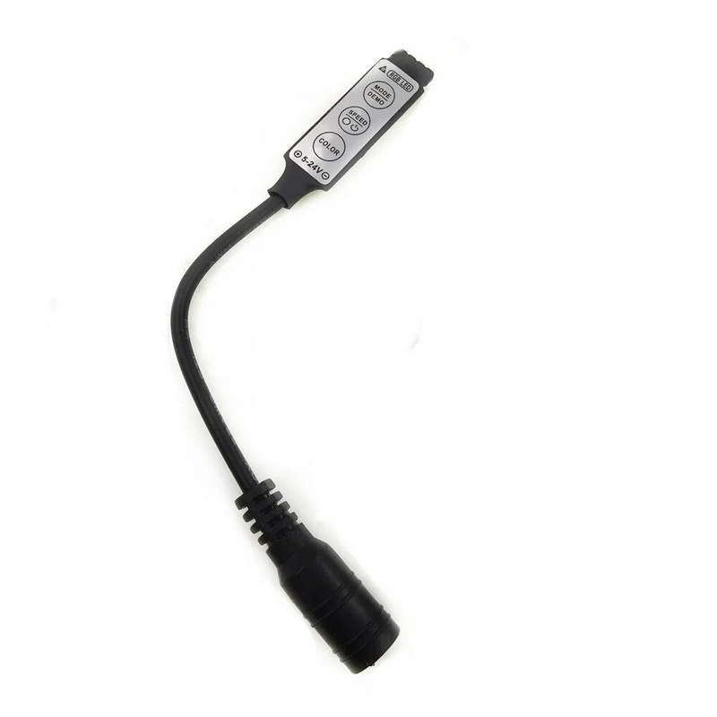 Skirtas 3528 5050 RGB LED juostiniam mini šviestuvui 3 17 24 44 rakto IR nuotolinio belaidžio valdiklio