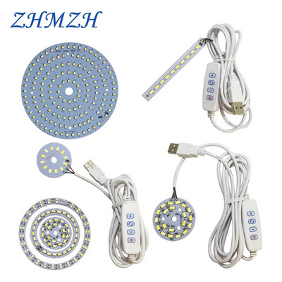 ZHMZH LED čip s prigušivanjem LED svjetlosne perle DIY trobojna podesiva LED žarulja Bijela topla bijela površinski izvor svjetla 5W 6W 10W DC5V