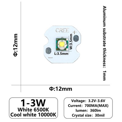 Cree XLamp XM-L2 XML2 T6 LED 3535 5050 1-3W 5-6W 10W 18W LED dioda emiter svjetla za LED svjetiljku Lamp Bead Bijela 6500K 10000K