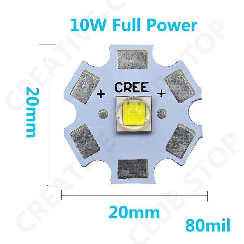 Cree XLamp XM-L2 XML2 T6 LED 3535 5050 1-3W 5-6W 10W 18W LED dioda emiter svjetla za LED svjetiljku Lamp Bead Bijela 6500K 10000K