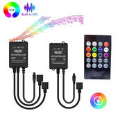 Glazbeni RGB kontroler DC 12V 20 tipki IR daljinski upravljač Ugrađeni MIC senzor zvuka Dimer za 2835 3528 5050 SMD COB LED traku