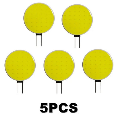 G4 COB LED lámpa Light Chip spotlámpa izzó 5W 7W Cserélje ki a halogén fényt tiszta meleg fehér világítás dekor lámpa izzók DC12V