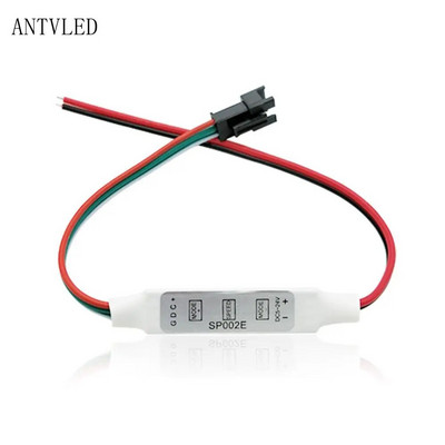 USB/DC MINI 3Keys RF 14/17/21Keys LED juostos nuotolinio valdymo pultelis, skirtas WS2811 WS2812B SK6812 Led Pixels Strip Light Controller, DC5-24