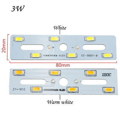 5 bucăți/lot 2W 3W 5W LED Chip SMD 5730 Curent constant 260mA 280mA șirag de lumină de intrare cu bază de placă de aluminiu pentru bec LED DIY