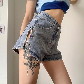 Κοντό παντελόνι για γυναίκα που φοράει σέξι μίνι γυναικείο σορτς Τζιν Τζιν Ρούχα ποδηλασίας Σχεδιαστικά ρούχα Αισθητική κορεατική ελαστικότητα