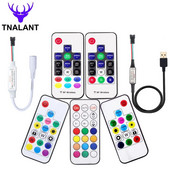 WS2811 WS2812B LED Pixel Light Strip Controller MINI 3Keys 14/17/21Keys USB/DC Led Tape Daljinski upravljač DC5V-24