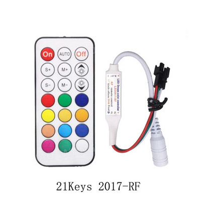 WS2811 WS2812B LED Pixel Light Strip Controller MINI 3Keys 14/17/21Keys USB/DC Led Tape Daljinski upravljač DC5V-24