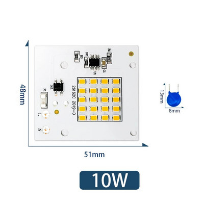 LED lámpagyöngy 10W 20W 30W 50W 100W AC 220V 240V SMD2835 Nincs szükség meghajtóra barkácsolt lámpatest Led izzó spotlámpa kültéri chip lámpa