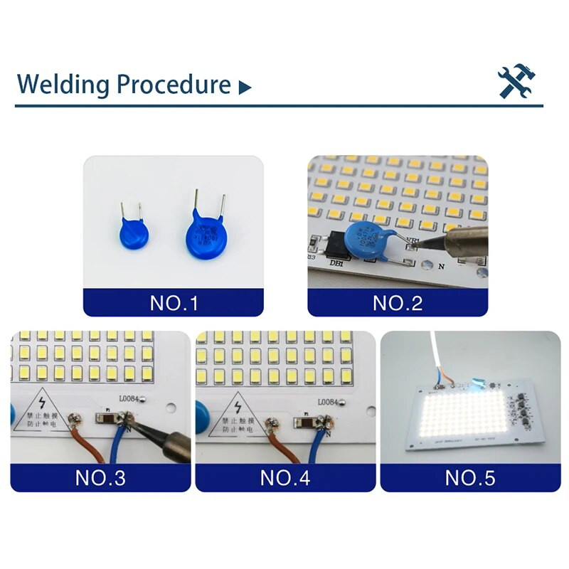 LED lámpagyöngy 10W 20W 30W 50W 100W AC 220V 240V SMD2835 Nincs szükség meghajtóra barkácsolt lámpatest Led izzó spotlámpa kültéri chip lámpa