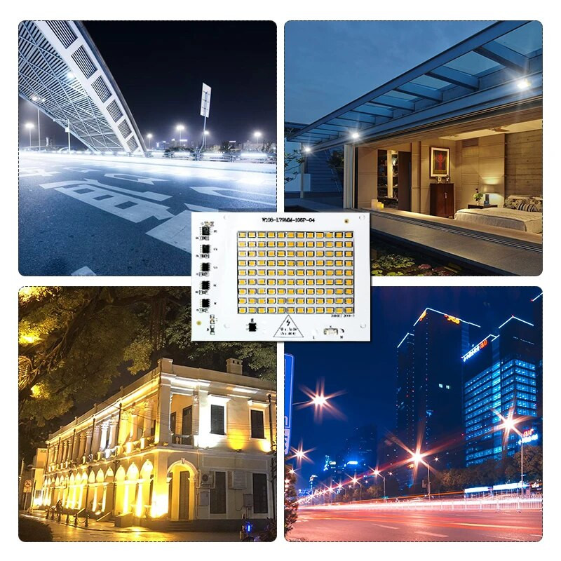 LED lámpagyöngy 10W 20W 30W 50W 100W AC 220V 240V SMD2835 Nincs szükség meghajtóra barkácsolt lámpatest Led izzó spotlámpa kültéri chip lámpa