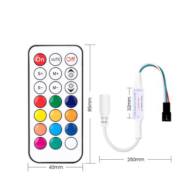 LED 2811 2812 2835 21 tipka RF Phantom Color Controller Inteligentni 12V napon