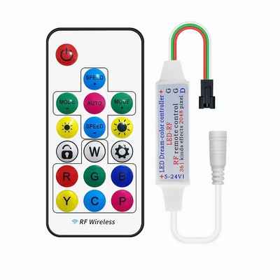 LED 2811 2812 2835 21 tipka RF Phantom Color Controller Inteligentni 12V napon