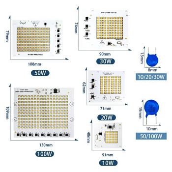 LED чип лампа 10W 20W 30W 50W 100W SMD 2835 Прожектор с мъниста AC 220V 230V 240V Led прожектор Прожектор за външно осветление