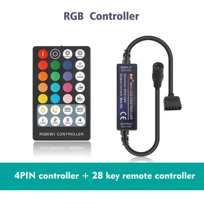 Mini RF 17 / 28 tipki kontroler LED trake za RGB/RGBW/RGBWW/CCT/RGB+CCT 4pin/5pin/6pin LED traku svjetlo DC5-24V