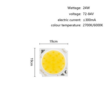 Με δυνατότητα ρύθμισης LED Matrix Spotlight Chip 5W 7W 12W 18W 24W 30W 36W Household COB High Brightness Spotlight Chip δεν χρειάζεται πρόγραμμα οδήγησης
