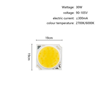 Dimmelhető LED mátrix spotlámpa chip 5W 7W 12W 18W 24W 30W 36W háztartási COB nagy fényerejű spotlámpa chip nem igényel illesztőprogramot