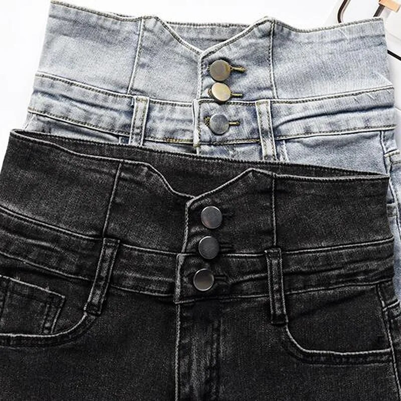 Kratke hlače Ženske uske traperice visokog struka Vintage Ležerne Trendy Minimalističke Sveobuhvatne Ljetne Ženske College Ulzzang Street Novo Ins