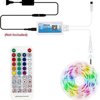 RBGW Remote Control SP611E RGBIC Led Light Strip Controller Music APP Addressable WS2811 WS2812 600 Pixel SPI Led Controller