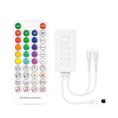 RBGW daljinski upravljač SP611E RGBIC kontroler LED svjetlosne trake Glazbena aplikacija adresabilna WS2811 WS2812 600 piksela SPI LED kontroler