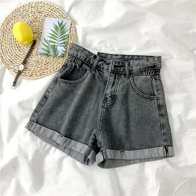 Ženske kratke hlače, korejske, ljetne, s dugmadima, vintage, za slobodno vrijeme, jednostavne, široke, ženske, šik traper kratke, prikladne, najnovije Harajuku 2020.