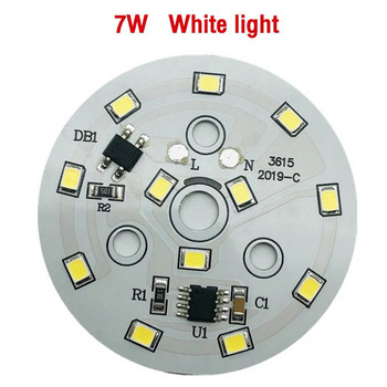 10 бр./лот LED чип за крушка за лампа 3W 5W 7W 9W SMD 2835 Кръгли светлинни мъниста AC 220V крушка Чип Осветление Аксесоари за прожектори