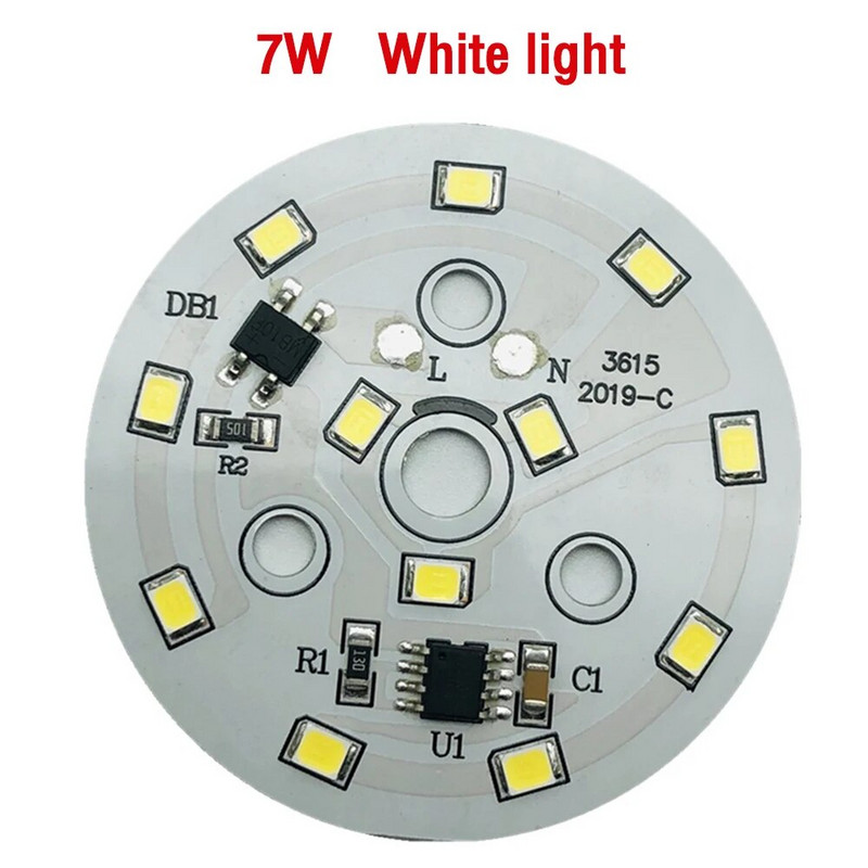 10db/tétel LED chip lámpa izzóhoz 3W 5W 7W 9W SMD 2835 Kerek fénygyöngy AC 220V Izzó Chip Világítás Spotlámpa Tartozékok