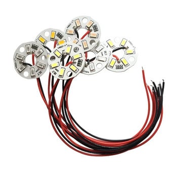 LED 5730SMD 3W 5V цветна лампа мънисто осветително табло крушка кръгла трансформация светлинен източник диаметър 32 мм зелено синьо червено лилаво бяла светлина