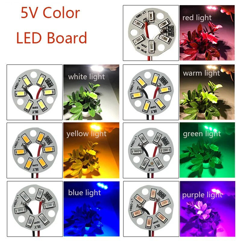LED 5730SMD 3W 5V svjetiljka u boji Perla rasvjetna ploča Žarulja Okrugla transformacija Izvor svjetla Dia 32MM Zeleno Plavo Crveno Ljubičasto Bijelo svjetlo