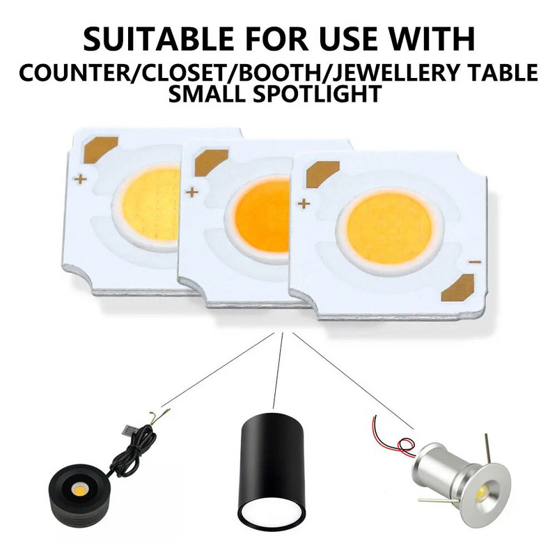 5db LED COB Bridgelux Crystal 1835 Chip Matrix Lámpagyöngy 3-7W 12V 600mA Hideg Meleg Fehér Dekorációs Spotlámpák Tartozékok
